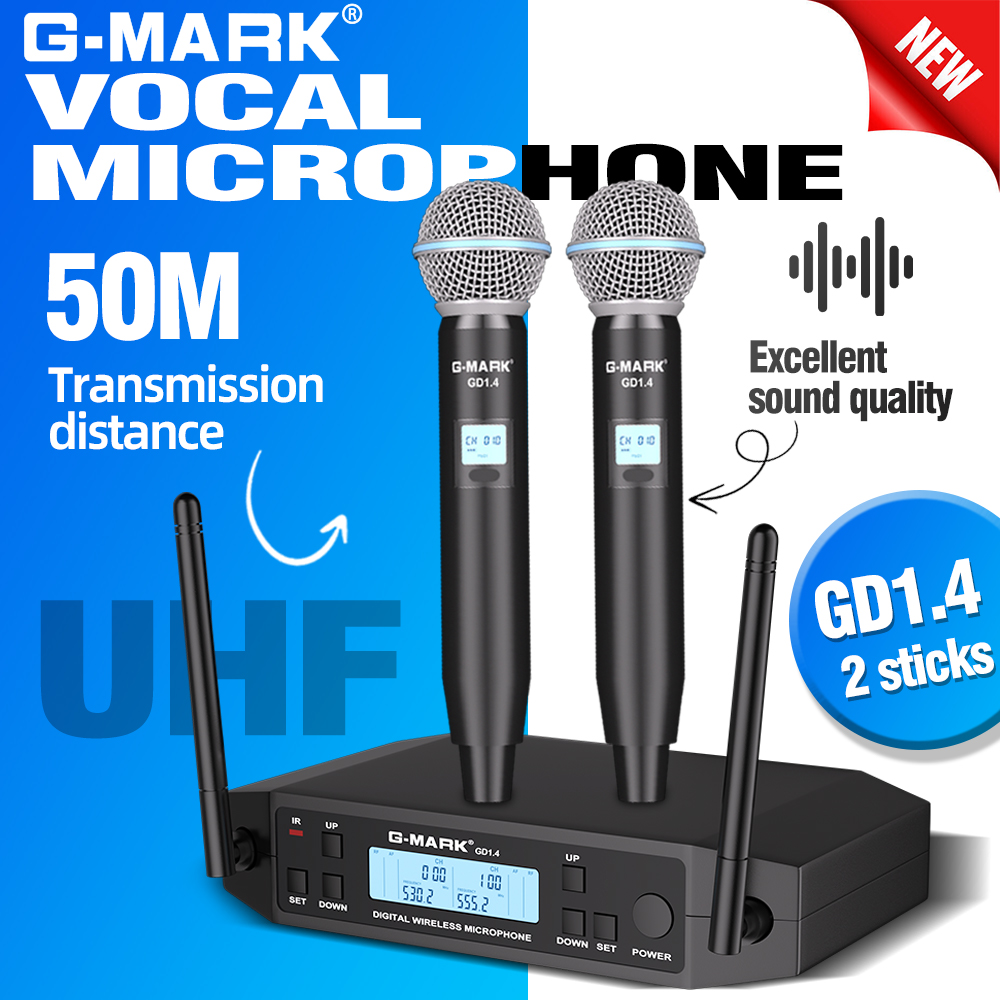 Shure Mic Sm7B - G-MARK GLXD4 Profesjonalny mikrofon bezprzewodowy UHF