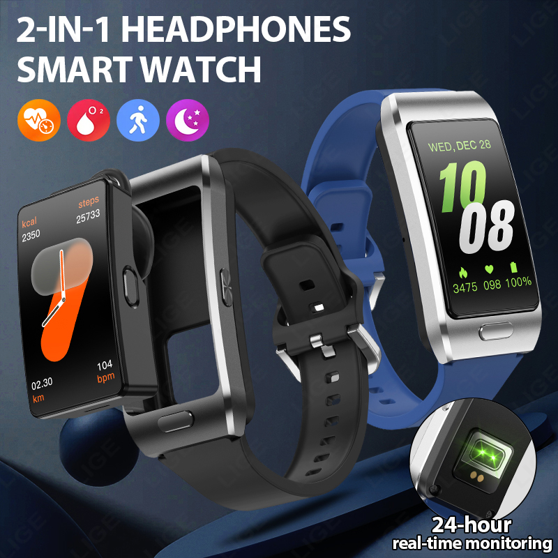 Wireless Earbuds Tws - LIGE Nowy Smartwatch z Słuchawkami TWS