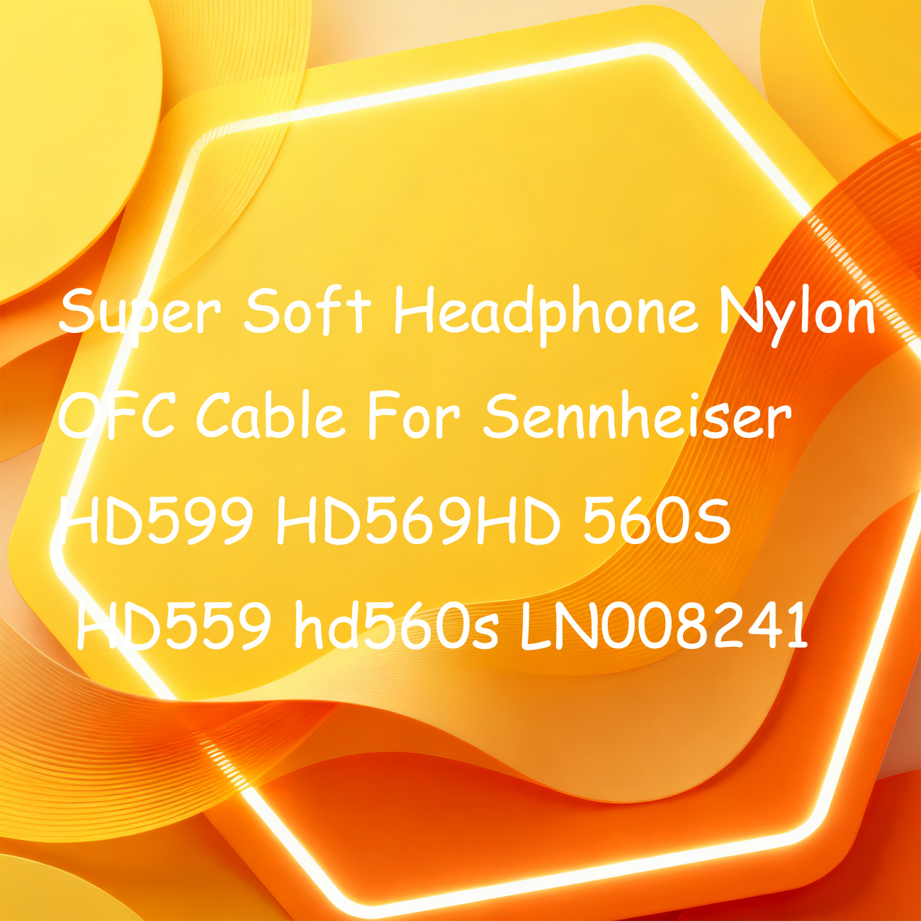 Sennheiser Headphone Hd 560S - Super miękki nylonowy kabel OFC do