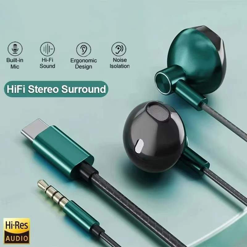 Słuchawki przewodowe Type C 3. – Wired Earphone Mic recenzja i cena
